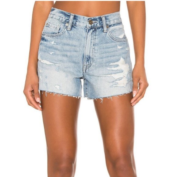 Pistola Nova High Rise Distressed Cut Off Shorts Santa Fe Color Size 26 - Picture 1 of 16